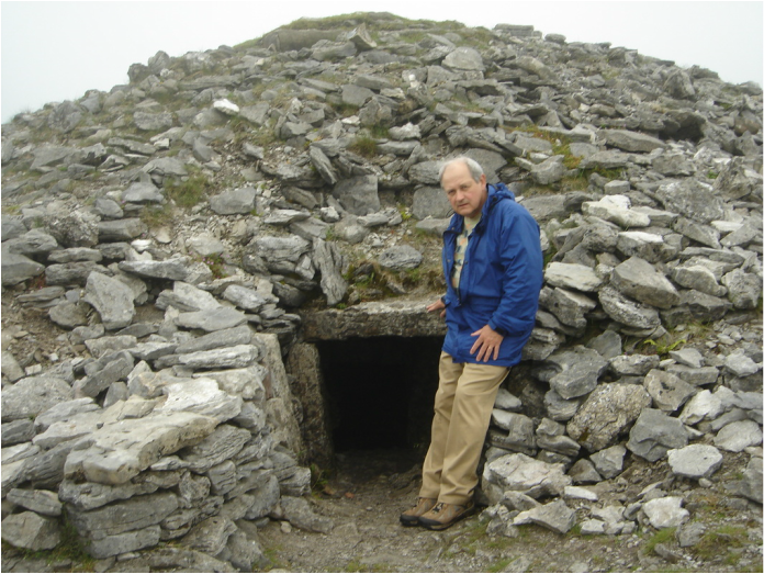 Ian W. Brown at the entrance to Tomb 3 at the site of Carrowkeel, County Sligo, Ireland, June 6, 2012.